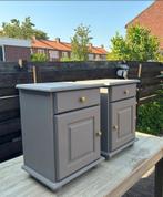 Set stijlvolle Nachtkastjes, Ophalen, 55 tot 70 cm, Zo goed als nieuw, 45 tot 65 cm