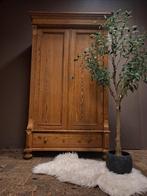 Grenen linnenkast kledingkast bezorgen mogelijk, Ophalen of Verzenden