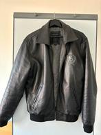 Vintage Redskins Leren Jas Jack Bomber, Maat 52/54 (L), Zwart, Ophalen of Verzenden, Zo goed als nieuw