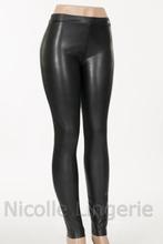 Norfy LeatherLook Legging Zwart maat 40, 42 en 44 (996), Kleding | Dames, Leggings, Maillots en Panty's, Legging, Zwart, Nieuw