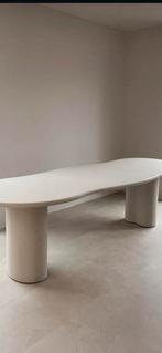 Japandi stijl eettafel op maat, Ophalen of Verzenden, Zo goed als nieuw, 4 tot 6 stoelen