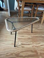 Rotan bijzettafel met glazen plaat, Antiek en Kunst, Antiek | Meubels | Tafels, Ophalen