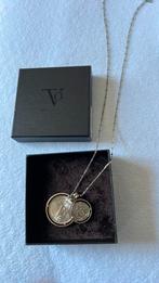 Lange TOV ketting met munt, Sieraden, Tassen en Uiterlijk, Ophalen of Verzenden, Zo goed als nieuw, Goud