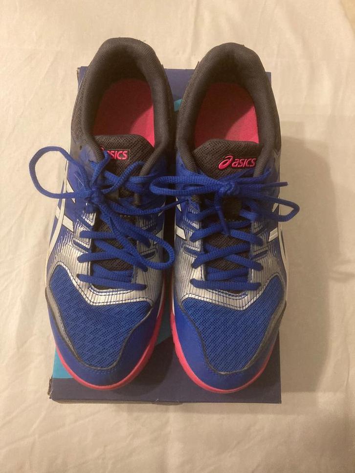 Asics gel rocket 9 sport schoen dames blauw roze size 8,5 40, Kleding | Dames, Schoenen, Zo goed als nieuw, Sneakers of Gympen