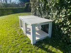2 Mooie zware tafels, Ophalen of Verzenden, Gebruikt, Rechthoekig, Hout