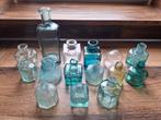 Inktpotjes, oud glas, inktflesjes, Antiek en Kunst, Ophalen of Verzenden