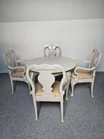 Antieke Eetkamerset met Tafel en Stoelen, Ophalen
