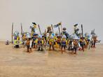 Playmobil poppetjes ridders leeuw blauw geel (custom), Kinderen en Baby's, Speelgoed | Playmobil, Ophalen of Verzenden