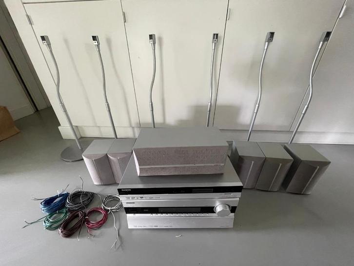 Onkyo home cinema set TX-NR807 + DV-BD507 met speakers, Audio, Tv en Foto, Home Cinema-sets, Gebruikt, Blu-ray-speler, 5.1-systeem