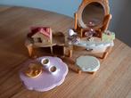Sylvanian families vintage kaptafel/spiegel/meisjeskamer, Verzamelen, Poppenhuizen en Toebehoren, Ophalen of Verzenden, Zo goed als nieuw
