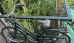 Zwarte damesfiets, leopard zadel, bijna nieuw, Fietsen en Brommers, Fietsen | Dames | Omafietsen, Ophalen, Gebruikt, Sparta, Handrem