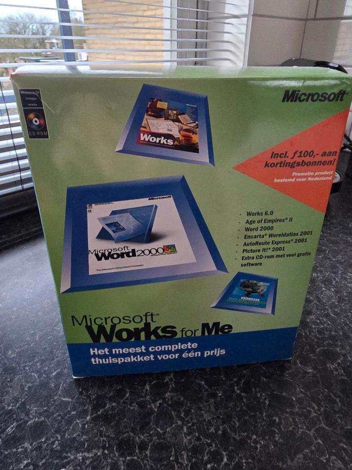 vintage: Microsoft Works, Computers en Software, Office-software, Nieuw, Windows, Word, Overige programma's, Ophalen of Verzenden