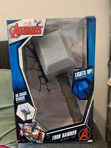 Thor hammer lamp marvel wand lamp nacht lamp draadloos beschikbaar voor biedingen