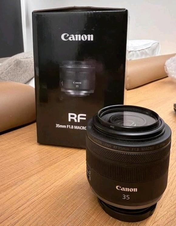 Canon RF 35mm F1.8 IS STM Macro + 👌UV filter, Audio, Tv en Foto, Fotografie | Lenzen en Objectieven, Zo goed als nieuw, Macrolens