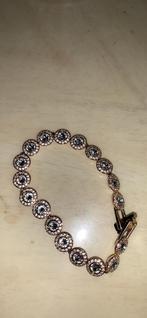 Echte swarovski armband, Sieraden, Tassen en Uiterlijk, Armbanden, Zo goed als nieuw, Roze, Goud, Ophalen