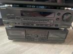 Technics receiver SA-GX370 met dubbel casette   RS-TR373M2, Ophalen of Verzenden, Gebruikt, Overige merken