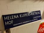 Emaille straatbord ( verzetstrijders), Verzamelen, Militaria | Tweede Wereldoorlog, Ophalen of Verzenden, Nederland