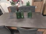 eettafel, donker blad met houtlook, industriel, Huis en Inrichting, Tafels | Eettafels, 50 tot 100 cm, Nieuw, 150 tot 200 cm, Rechthoekig