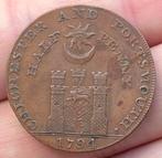 Schitterende Half Penny Hampshire and Portsmouth 1794, Postzegels en Munten, Ophalen of Verzenden, Overige landen, Losse munt