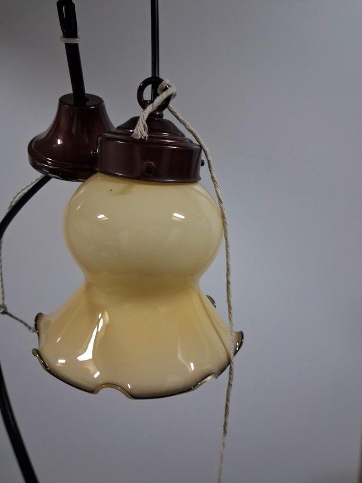 Vintage Brocante Hanglamp, Huis en Inrichting, Lampen | Hanglampen, Ophalen of Verzenden
