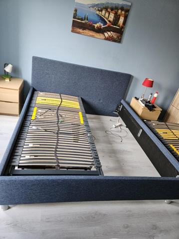 Bedombouw denim blauw beterbed