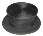 Zwarte hoge hoed The Durable Hat maat 56, 56 of 57 cm (M, 7 of 7⅛ inch), Hoed, The Durable Hat, Ophalen of Verzenden