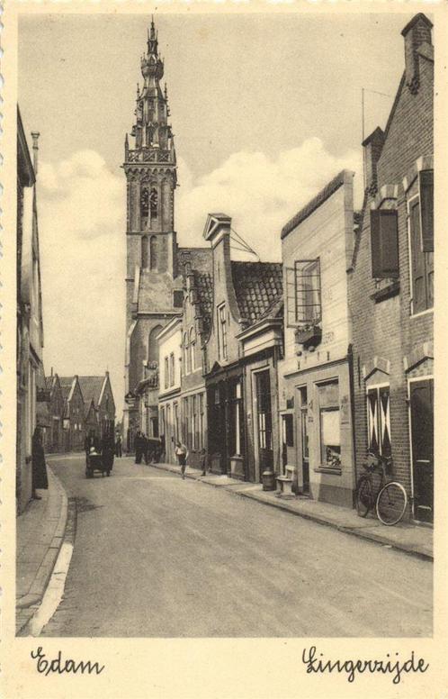Edam - Lingerzijde - ongelopen, Verzamelen, Ansichtkaarten | Nederland, Ongelopen, Overijssel, 1920 tot 1940, Ophalen of Verzenden