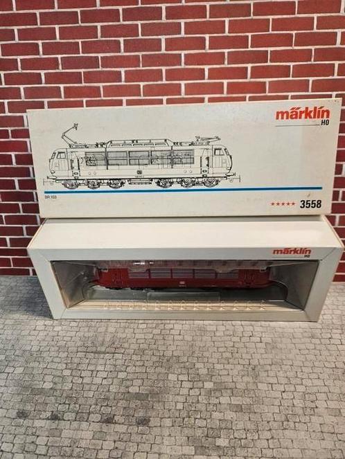 Marklin lock Locomotief BR103 3558 in doos, Hobby en Vrije tijd, Modeltreinen | H0, Zo goed als nieuw, Wisselstroom, Märklin, Ophalen of Verzenden