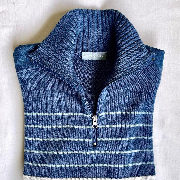 blauw-wit gestreepte trui van Di Gianni, Kleding | Dames, Truien en Vesten, Gedragen, Maat 38/40 (M), Blauw, Ophalen of Verzenden