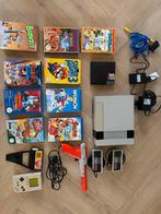 Nintendo NES Complete Set met Games, Spelcomputers en Games, Ophalen, Gebruikt, Met 2 controllers, Met games