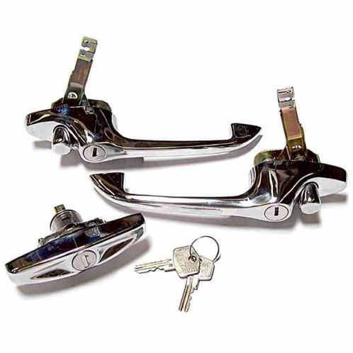 Klinken set chroom Classic Mini Cooper., Auto diversen, Auto-accessoires, Nieuw, Ophalen of Verzenden