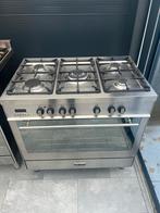 gasfornuis oven 90 cm M-system, Witgoed en Apparatuur, Zo goed als nieuw, Inductie, Vrijstaand, 85 tot 90 cm
