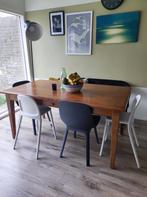 Teak houten (eet)tafel in goede staat ophalen in Muiden, Huis en Inrichting, Tafels | Eettafels, 50 tot 100 cm, 150 tot 200 cm