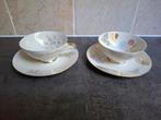2x Vintage beige "Z & Co" Bavaria kop en schotel., Ophalen of Verzenden