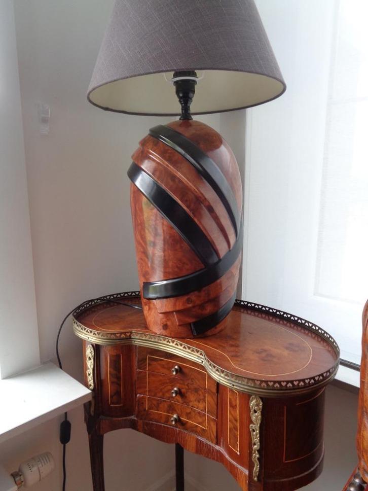 *Prachtige grote antieke kunstige tafellamp in prachtstaat !, Antiek en Kunst, Antiek | Lampen, Ophalen of Verzenden