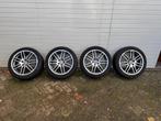 4 winterbanden met originele aluminium Audi velgen, Auto-onderdelen, 18 inch, Gebruikt, Banden en Velgen, Personenwagen