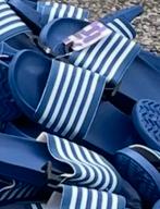 Blauw met witte badslippers Impuls Fashion maat 38 t/m 42, Slippers, Blauw, Impuls Fashion, Nieuw