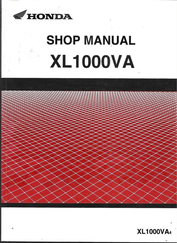 Honda XL1000 VA addendum shop manual, Motoren, Handleidingen en Instructieboekjes, Honda, Ophalen of Verzenden