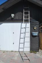 Ladder, aluminium, 12 treden, 325 cm lang, Ophalen, Gebruikt, Ladder, 2 tot 4 meter
