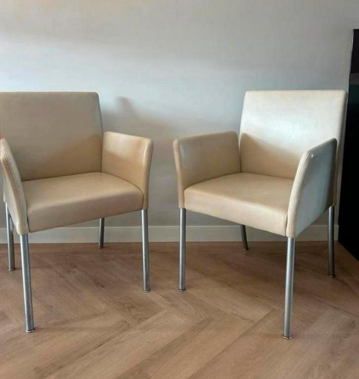 Walter Knoll Jason Lite 1904 Stoel, Huis en Inrichting, Stoelen, Zo goed als nieuw, Twee, Leer, Overige kleuren, Ophalen