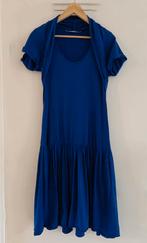 Cora Kemperman jurk blauw tricot maat M, Maat 38/40 (M), Blauw, Ophalen of Verzenden, Onder de knie