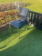 Bert Plantagie leren eetkamerstoelen met wieltjes, Huis en Inrichting, Stoelen, Gebruikt, Zwart, Design, Ophalen of Verzenden