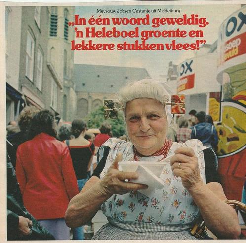 Retro reclame 1978 Unox op bezoek in Middelburg, Verzamelen, Retro, Overige typen, Verzenden