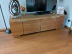 TV meubel, Ophalen, Gebruikt, 100 tot 150 cm, Eikenhout