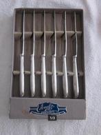 6 Verzilverde Dessertmessen Amefa Apeldoorn  originele doos, Ophalen of Verzenden