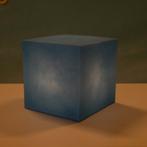 Minimalist kubus vloerlamp blauw l Vintage Heico cubic lamp, Gebruikt, Ophalen of Verzenden