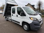 Peugeot Boxer 335 2.0 BlueHDI L3 DC 7-PERS. OPEN LAABAK KIPP, Auto's, Peugeot, Voorwielaandrijving, Gebruikt, Euro 6, 4 cilinders