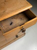Grenen ladekast commode Engels antiek, Huis en Inrichting, Kasten | Ladekasten, Ophalen, 50 tot 100 cm, Zo goed als nieuw, Minder dan 100 cm
