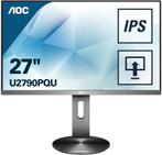 Ips 4k aoc u2790pqu 27" monitor, AOC, Hoofdtelefoonaansluiting, Ophalen of Verzenden, IPS