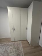 Witte (hoek)kledingkast met deuren, Huis en Inrichting, Ophalen, Zo goed als nieuw, 50 tot 75 cm, 150 tot 200 cm